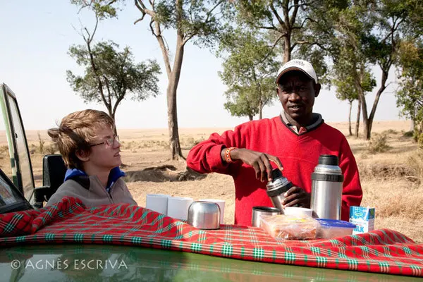 Pause café du matin, Masaï Mara août 2010