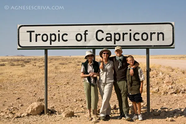 En famille, Namibie - août 2008