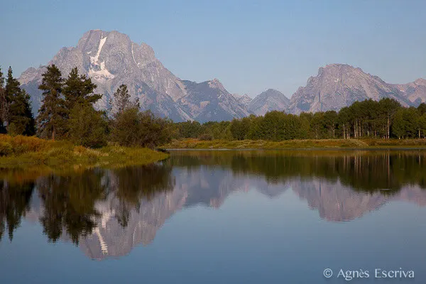 Petit matin à Oxbow Bend à Grand Teton National Park