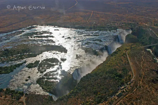 Chutes Victoria vues du ciel