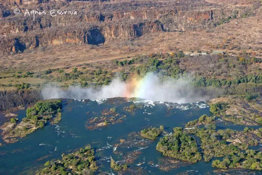 Chutes Victoria vues du ciel