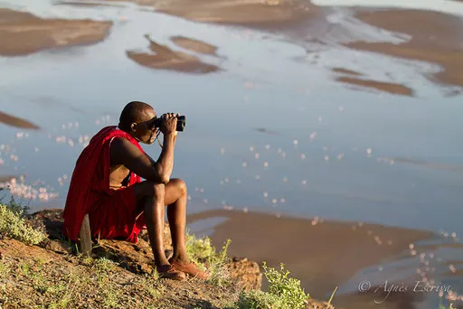 Guide masaï et Lac Magadi