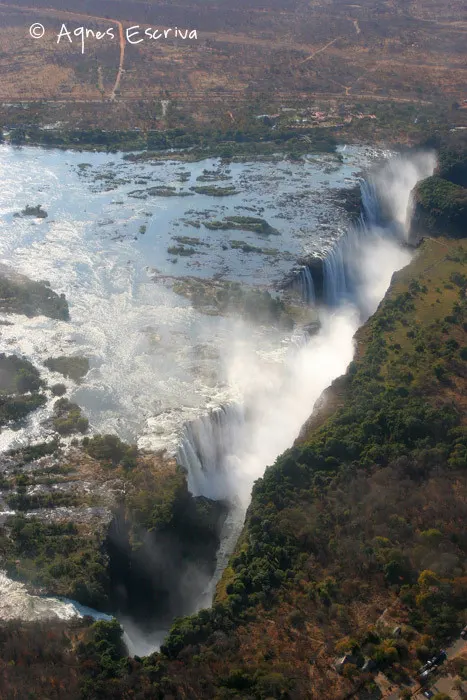 Chutes Victoria vues du ciel